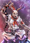  chain cosplay god_of_war horns ibuki_suika ibuki_suika_(cosplay) kratos male open_mouth ribbon touhou weapon 