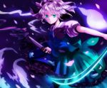  bad_id hairband katana konpaku_youmu konpaku_youmu_(ghost) myon sheath sheathed short_hair silver_hair solo sword tasuku_(otomebotan) touhou weapon 