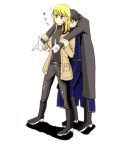  black_hair blonde_hair fullmetal_alchemist military military_uniform riza_hawkeye roy_mustang uniform 