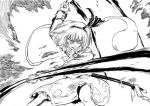  konpaku_youmu konpaku_youmu_(ghost) monochrome myon pandemonium touhou 