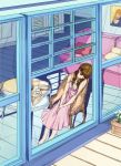  chair closed_eyes couch extra iiru k-on! long_hair sleeping solo table twintails wakaouji_ichigo window 