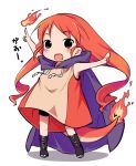  charmander chibi fangs fire kareha_aki long_hair personification pokemon pyrokinesis red_eyes red_hair tail 