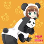  animal_costume animal_ears ariga_ao ariga_nao idolmaster mouth_hold panda panda_costume smile 