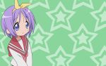  1girl green hiiragi_tsukasa lucky_star seifuku stars 