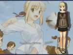  fate/stay_night saber soccer tagme type-moon 