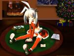  bunnygirl christmas kawata_hisashi panties r-you thigh-highs underwear 