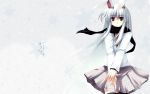  bunny_ears bunnygirl highres reisen_udongein_inaba snowflakes snowing thighhighs touhou wallpaper 