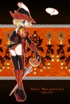 artist_request ass blonde_hair blue_eyes final_fantasy final_fantasy_xi from_behind hat highres red_mage short_hair solo suiren1 sword the_iron_of_yin_and_yang touhou weapon 