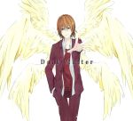  formal hands_in_pockets highres kakine_teitoku minoru_(mnr_akgr) multiple_wings rihurek seraph seraphim smile to_aru_majutsu_no_index wings 