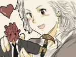  artist_request dorohedoro earrings hammer heart jewelry mask noi_(dorohedoro) shin white_hair 