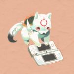  dog goruti nintendo_ds no_humans okamiden product_placement puppy wolf 