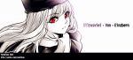  1girl character_name fate/stay_night fate_(series) hat illyasviel_von_einzbern red_eyes scarf solo spot_color watermark web_address yaoshi_jun 