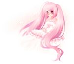  dress kiri_futoshi long_hair original pink_eyes pink_hair solo twintails 