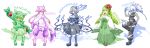  chandelure character_name costume fire highres lilligant mienshao personification pokemon pokemon_(game) pokemon_black_and_white pokemon_bw reuniclus shuushokuna_ekus zebstrika 