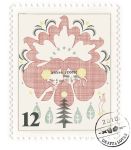  masaki_(okappal) postage_stamp postmark stamp tree 