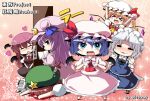  &gt;_&lt; :d =_= aibo arms_up bat_wings blood blue_eyes blush book bow braid chibi crescent crescent_moon door fallen_down fang flandre_scarlet hat head_wings heart hong_meiling izayoi_sakuya knife knifed koakuma long_hair maid_headdress necktie open_mouth patchouli_knowledge purple_eyes remilia_scarlet smile star tekehiro the_embodiment_of_scarlet_devil touhou twin_braids violet_eyes wings x3 