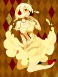  dress food_as_clothes food_themed_clothes juice_box personification red_eyes short_hair smile tomero 