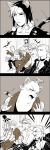  animal_ears cat_ears cat_tail chako_(pukko) formaggio gaijin_4koma ghiaccio illuso jojo_no_kimyou_na_bouken melone pesci prosciutto risotto_nero tail 