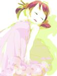  dress kaai_yuki short_hair sleeping solo vocaloid white white_background 