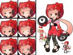  1girl :p animal_ears animal_hat animated animated_gif blush bodysuit bow cat_ears chibi gif hat headphones hello_kitty lipsync_model long_hair mameshiba nekomura_iroha pink_hair ponytail singing solo tongue vocaloid 