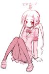  bad_id blazer blush hagimura_suzu loafers midget monochrome narusawa_kei pantyhose school_uniform seitokai_yakuindomo shoes sketch translated twintails 