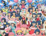  alternate_form ambipom bare_shoulders blue_eyes blue_hair buizel buneary cheerleader china_dress chinese_clothes cosplay cyndaquil dress fang hair_ornament hat hikari_(pokemon) hikari_(pokemon)_(cosplay) jewelry kindergarten_uniform magician maid maid_headdress mamoswine mesprit multiple_persona necklace open_mouth pachirisu pajamas piplup pokemoa pokemon pokemon_(anime) pokemon_(creature) scarf shaymin slowpoke slowpoke_(cosplay) swimsuit tiara togekiss wink young zorua 