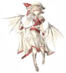  boots makai_no_juumin red_eyes remilia_scarlet sketch skirt skirt_lift solo touhou wings 