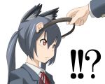  animal_ears ao_usagi black_hair cat_ears ears extra_ears hairband k-on! nakano_azusa parody school_uniform twintails 