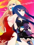  bad_id blonde_hair blue_eyes blue_hair bra darao honekoneko_(psg) lingerie long_hair multiple_girls panty_&amp;_stocking_with_garterbelt panty_(character) panty_(psg) smile stocking_(character) stocking_(psg) stuffed_animal stuffed_toy thighhighs torn_clothes underwear 