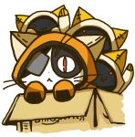  :&lt; animal_ears blazblue box cat cat_ears eyepatch jubei_(blazblue) kaka_kittens red_eyes whiskers 