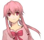  female gasai_yuno mirai_nikki pink_eyes pink_hair solo 