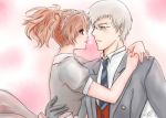  butler couple female_protagonist_(persona_3) glasses maid persona persona_3 persona_3_portable sanada_akihiko 