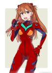  bodysuit brown_hair highres long_hair neon_genesis_evangelion open_mouth plugsuit shikinami_asuka_langley solo souryuu_asuka_langley t-ihn 