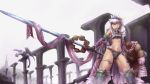  dragon gloves hairband horn kirin_(armor) monster_hunter rathian red_eyes silver_hair tsukigami_chronica 