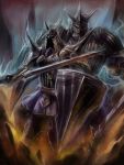  edobox full_armor helmet knight shield sword tactics_ogre terror_knight_(tactics_ogre) weapon 