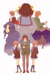  asahina_mikuru asahina_mikuru_(big) asakura_ryouko dual_persona erika_(sakana0529) koizumi_itsuki kyon nagato_yuki school_uniform suzumiya_haruhi suzumiya_haruhi_no_shoushitsu suzumiya_haruhi_no_yuuutsu 