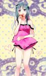  apple camisole food fruit hatsune_miku holding holding_fruit imme_111 open_mouth panties pillow romeo_and_cinderella_(vocaloid) romeo_to_cinderella_(vocaloid) solo strap_slip underwear vocaloid 