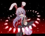   rabbit_ears bunnygirl long_hair purple_hair reisen_udongein_inaba touhou  