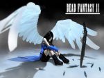  black_hair dead_fantasy dead_or_alive final_fantasy final_fantasy_viii rinoa_heartilly wings 