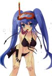  bikini blush breasts highres long_hair noizi_itou twintails wet 