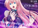  blue_eyes long_hair megurine_luka musical_note open_mouth pink_hair singing solo vocaloid 