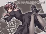  berry&#039;s brown_eyes brown_hair hashimoto_takashi maid ribbons thigh-highs very_berry 