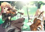  cigarette cover cover_page doujinshi highres instrument kagome_(traumatize) music violin wallpaper 