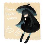  himehi long_hair original solo umbrella 