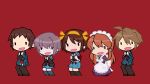  chibi koizumi_itsuki kyon maid nagato_yuki panty_&amp;_stocking_with_garterbelt parody school_uniform style_parody suzumiya_haruhi suzumiya_haruhi_no_yuuutsu ukon 