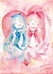  2girls cure_marine hanasaki_tsubomi heart heartcatch_precure! kurumi_erika magical_girl mosho precure 