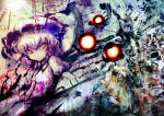  abstract bad_id hat koohee red_eyes remilia_scarlet short_hair sibanoue solo touhou 