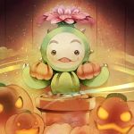 contact966 flower halloween legend_of_mana lil&#039;_cactus lil'_cactus pot pumpkin seiken_densetsu 