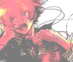  action blue_eyes kagamine_len male necktie red singing solo vocaloid 