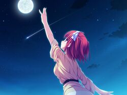  game_cg jpeg_artifacts moon night redhead suzukaze_no_melt tenmaso tsubaki_nazuna violet_eyes whirlpool 